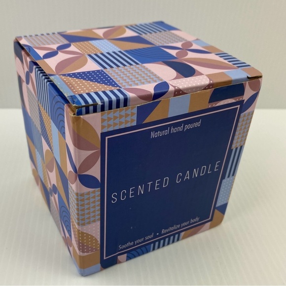 Hunigift Scented Soy Candle Lavender and Vanilla Scent Wooden Wick NEW - Picture 2 of 8